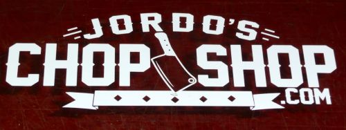 Jordo's Chop Shop 200mm window sticker